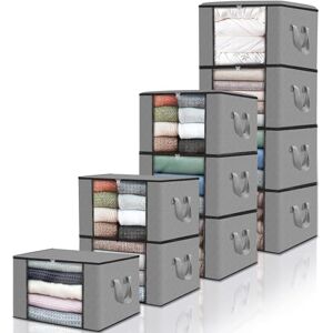 edihome , Cajas Almacenaje Ropa, Bolsas para Guardar Ropa, Organizador Armario, con Asas Reforzadas, Cajas Organizadoras, Fundas de Tela Resistente (Gris claro, Pack de 0) edihome , Cajas Almacenaje Ropa, Bolsas para Guardar Ropa, Organizador Armario, con Asas Reforzadas, Cajas Organizadoras, Fundas de Tela Resistente (Gris claro, Pack de 0)