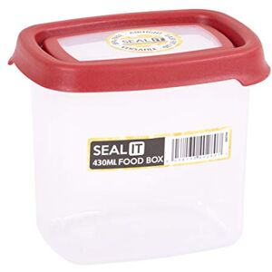 Wham Caja de almacenaje, Polipropileno, Transparente/Rojo, 43 ml Wham Caja de almacenaje, Polipropileno, Transparente/Rojo, 43 ml