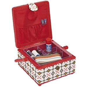 Prym M Retro Cesta de coser, color rojo Prym M Retro Cesta de coser, color rojo