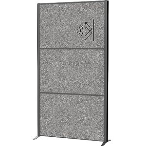 MAUL connecto Uplight, Separador acústico con Barra de luz LED, 180 x 100 cm, para Oficina y Escritorio, Separador de Habitaciones Independiente con Patas de pie, Optima como protección Visual y MAUL connecto Uplight, Separador acústico con Barra de luz LED, 180 x 100 cm, para Oficina y Escritorio, Separador de Habitaciones Independiente con Patas de pie, Optima como protección Visual y