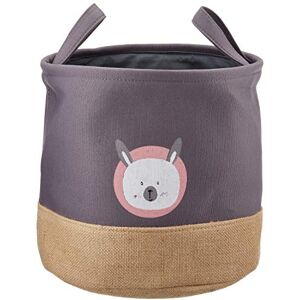 Zeller PRESENT SCHÖNER LEBEN. PRAKTISCH WOHNEN. Cesta de almacenamiento de oso de poliéster y yute, color gris Zeller PRESENT SCHÖNER LEBEN. PRAKTISCH WOHNEN. Cesta de almacenamiento de oso de poliéster y yute, color gris