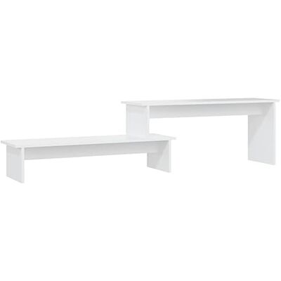 vidaXL Mueble para TV Soporte Mobiliario Aparador Armario Estante Salón Sala de Estar Dormitorio Decoración Madera Contrachapada Blanco 180x30x43 cm vidaXL Mueble para TV Soporte Mobiliario Aparador Armario Estante Salón Sala de Estar Dormitorio Decoración Madera Contrachapada Blanco 180x30x43 cm