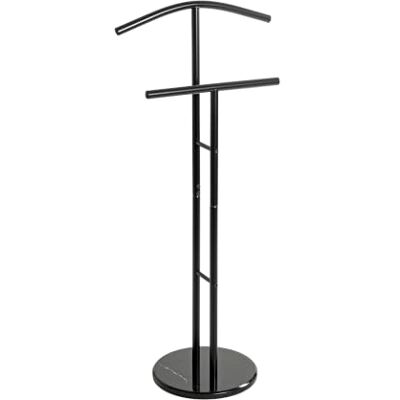 HAKU Galán de noche mayordomo de ropa negro metal Medidas: An 48 x Al 105 x Pr 30 cm, Estilo: tradicional HAKU Galán de noche mayordomo de ropa negro metal Medidas: An 48 x Al 105 x Pr 30 cm, Estilo: tradicional