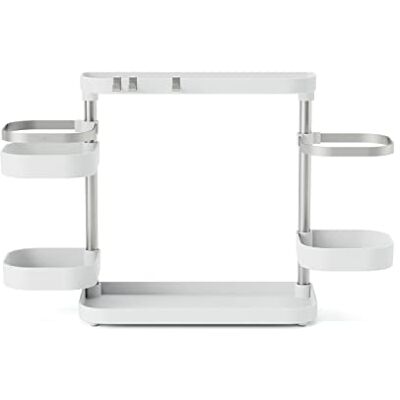 Umbra Holster Organizador de varios niveles, Blanco/Níquel Umbra Holster Organizador de varios niveles, Blanco/Níquel