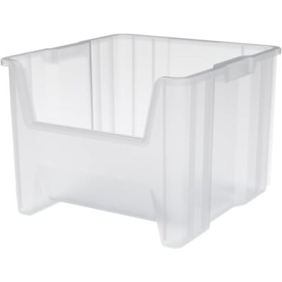Akro-Mils 13014 stak-n-tienda de la tolva de apilamiento bin almacenamiento de plástico frontal, claro, caso de 4 Akro-Mils 13014 stak-n-tienda de la tolva de apilamiento bin almacenamiento de plástico frontal, claro, caso de 4
