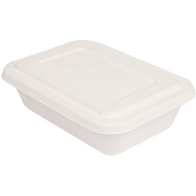 Garcia de Pou García de Pou 205.68 Bionic Cajas y Tapa, 800 ml, 22.5 x 15 x 4 cm, 50 unidades, Blanco Garcia de Pou García de Pou 205.68 Bionic Cajas y Tapa, 800 ml, 22.5 x 15 x 4 cm, 50 unidades, Blanco
