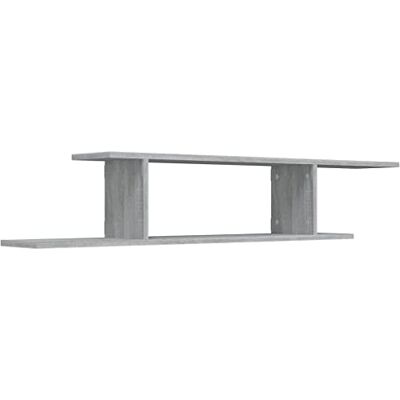 vidaXL Estante de Pared para TV Repisa Flotante Balda Estantería Salón Sala de Estar Exhibición Colgante Contrachapado Gris Sonoma 125x18x23 cm vidaXL Estante de Pared para TV Repisa Flotante Balda Estantería Salón Sala de Estar Exhibición Colgante Contrachapado Gris Sonoma 125x18x23 cm