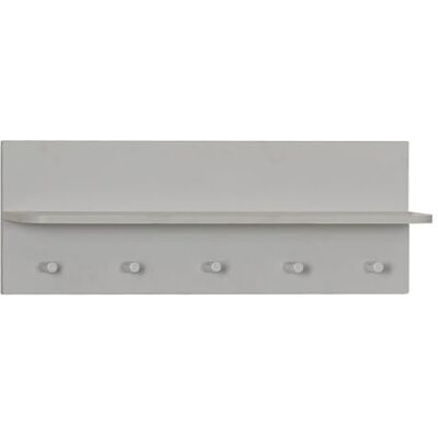 roba Perchero de pared 'Maren 2', estante de pared para la habitación de bebés y niños, con 1 estante y 5 ganchos, en tono gris claro roba Perchero de pared 'Maren 2', estante de pared para la habitación de bebés y niños, con 1 estante y 5 ganchos, en tono gris claro