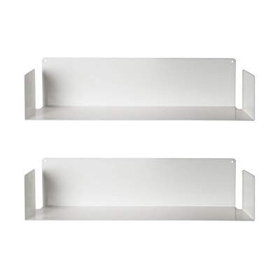 TEEbooks 2 Estantes de Pared para Libros 60 cm Estantería Invisible y Minimalista Librería Flotante Blanco Made in Italy Acero de Calidad Fácil Fijación TEEbooks 2 Estantes de Pared para Libros 60 cm Estantería Invisible y Minimalista Librería Flotante Blanco Made in Italy Acero de Calidad Fácil Fijación