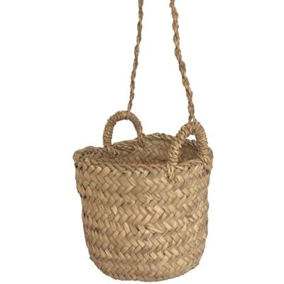 HomeMaison Cesta colgante Palm – Caja colgante de palmera, 15 x 15 x 15 cm – Artesanía marroquí – Color natural HomeMaison Cesta colgante Palm – Caja colgante de palmera, 15 x 15 x 15 cm – Artesanía marroquí – Color natural