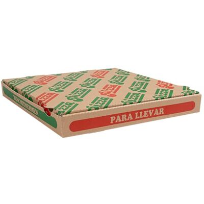 Garcia de Pou García de Pou 100 Unidades Cajas De Pizza 'Thepack' 330 G/M2 32X32X3,8 Cm Natural Cartón Ondulado Microcanal Garcia de Pou García de Pou 100 Unidades Cajas De Pizza 'Thepack' 330 G/M2 32X32X3,8 Cm Natural Cartón Ondulado Microcanal