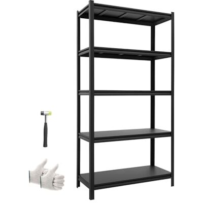 VEVOR Estantería Almacenaje Metálica de 5 Niveles 925 x 417 x 1813 mm, Estantería Multiusos con Altura Ajustable, Capacidad 1360 kg en Total con Estructura de Acero para Trastero Cocina Garaje Almacén VEVOR Estantería Almacenaje Metálica de 5 Niveles 925 x 417 x 1813 mm, Estantería Multiusos con Altura Ajustable, Capacidad 1360 kg en Total con Estructura de Acero para Trastero Cocina Garaje Almacén