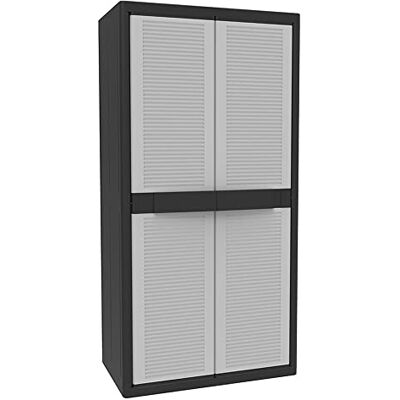 Terry , Jumbo Cab 3900 Qblack, Armario 2 Puertas, Divisor Vertical y 4 Estantes. 89,7x53,7x180 cm Terry , Jumbo Cab 3900 Qblack, Armario 2 Puertas, Divisor Vertical y 4 Estantes. 89,7x53,7x180 cm