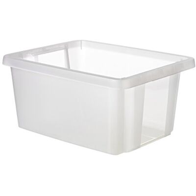 Curver Caja apilable de plástico, línea Essentials, Color Transparente Dimensiones 43 x 33,5 x 20,5 cm Capacidad 20L Curver Caja apilable de plástico, línea Essentials, Color Transparente Dimensiones 43 x 33,5 x 20,5 cm Capacidad 20L