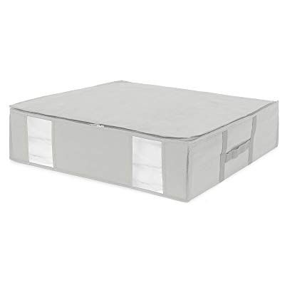 Compactor Caja de Almacenamiento de vacío semirrígida para Ahorro de Espacio, tamaño L, 145 litros, 54,5 x 58,5 x 17,5 cm, Gama Granito, Gris Claro, Compactor Caja de Almacenamiento de vacío semirrígida para Ahorro de Espacio, tamaño L, 145 litros, 54,5 x 58,5 x 17,5 cm, Gama Granito, Gris Claro,