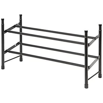 Compactor STILITO Zapatero Expandible y Apilable 2 Niveles, Metal Negro, Modelo Cosmos, Tamaño L Compactor STILITO Zapatero Expandible y Apilable 2 Niveles, Metal Negro, Modelo Cosmos, Tamaño L