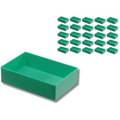 hünersdorff 25 cajas de 162 x 108 x 45 mm (largo x ancho x alto) – Juego de cajas de almacenamiento – para equipamiento individual de cajas surtidas, maletines para piezas pequeñas, cajones y armarios hünersdorff 25 cajas de 162 x 108 x 45 mm (largo x ancho x alto) – Juego de cajas de almacenamiento – para equipamiento individual de cajas surtidas, maletines para piezas pequeñas, cajones y armarios