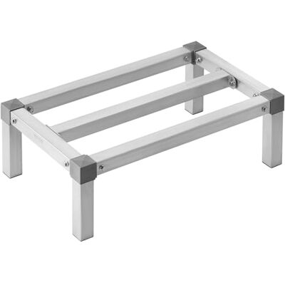 VEVOR Estante de Estiba de Aluminio 61x35,6x20,3 cm Estante de Almacenamiento Comercial Carga de 454 kg Fácil Montaje para Almacenamiento de Alimentos en Suelo, en Restaurantes, Cocinas, Garajes VEVOR Estante de Estiba de Aluminio 61x35,6x20,3 cm Estante de Almacenamiento Comercial Carga de 454 kg Fácil Montaje para Almacenamiento de Alimentos en Suelo, en Restaurantes, Cocinas, Garajes