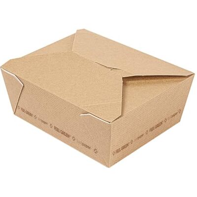 Garcia de Pou García de Pou 50 Unidades Cajas Americanas Microondables 'Thepack' 1350 Ml 220 G/M2 15,2X12,1X6,5 Cm Natural Cartón Ondulado Nano-Micro Garcia de Pou García de Pou 50 Unidades Cajas Americanas Microondables 'Thepack' 1350 Ml 220 G/M2 15,2X12,1X6,5 Cm Natural Cartón Ondulado Nano-Micro