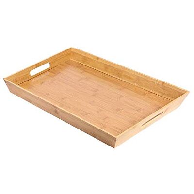 Garcia de Pou García de Pou 1 unidades Bandeja 40X30X4,5 Cm Natural Bambú Garcia de Pou García de Pou 1 unidades Bandeja 40X30X4,5 Cm Natural Bambú