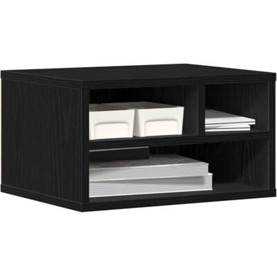 vidaXL Soporte para Impresora Roble Negro 40 x 32 x 22,5 cm vidaXL Soporte para Impresora Roble Negro 40 x 32 x 22,5 cm