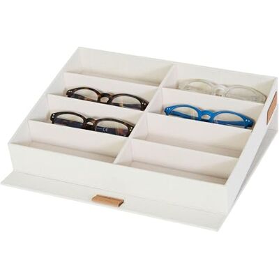LOVE !T STORE !T Brillenbox, 8 Fächer Caja para Gafas, Beige, 32 x 25 x 5,5 cm Unisex Adulto LOVE !T STORE !T Brillenbox, 8 Fächer Caja para Gafas, Beige, 32 x 25 x 5,5 cm Unisex Adulto