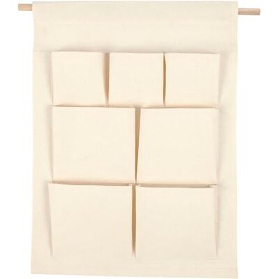 Creativ e Organizador colgante (46 cm de altura, 34 cm de ancho, color natural Creativ e Organizador colgante (46 cm de altura, 34 cm de ancho, color natural