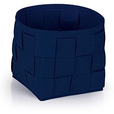 N8WERK Bolsa para leña de fieltro M 24 x 24 x 24 cm, color azul oscuro, cesta de madera plegable de fieltro resistente en aspecto trenzado, transporte y almacenamiento de leña, compras o periódico N8WERK Bolsa para leña de fieltro M 24 x 24 x 24 cm, color azul oscuro, cesta de madera plegable de fieltro resistente en aspecto trenzado, transporte y almacenamiento de leña, compras o periódico
