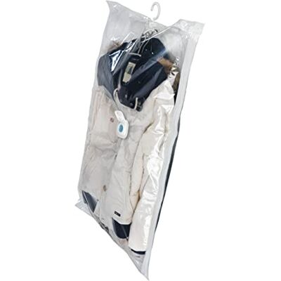 Wenko Sistema de Bolsa guardatrajes de vacío, Polietileno, 70 x 105 cm, Transparente Wenko Sistema de Bolsa guardatrajes de vacío, Polietileno, 70 x 105 cm, Transparente
