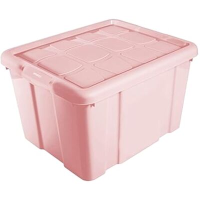 AC Caja de Almenamiento Fabricado en plástico Contenedor para almenar Libros, Ropa, Mantas N.º 2 (Rosa) 25,6 x 42,2 x 35 cm 25 Litros AC Caja de Almenamiento Fabricado en plástico Contenedor para almenar Libros, Ropa, Mantas N.º 2 (Rosa) 25,6 x 42,2 x 35 cm 25 Litros
