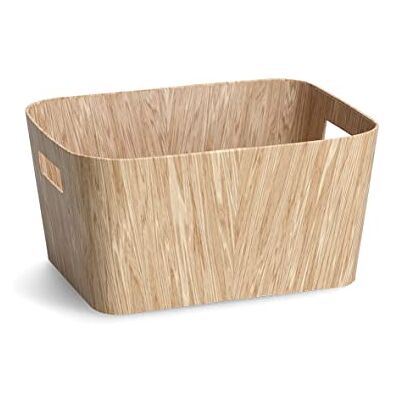 Zeller Caja de almacenaje (madera, 30,5 x 22,9 x 15,2 cm), diseño de madera Zeller Caja de almacenaje (madera, 30,5 x 22,9 x 15,2 cm), diseño de madera