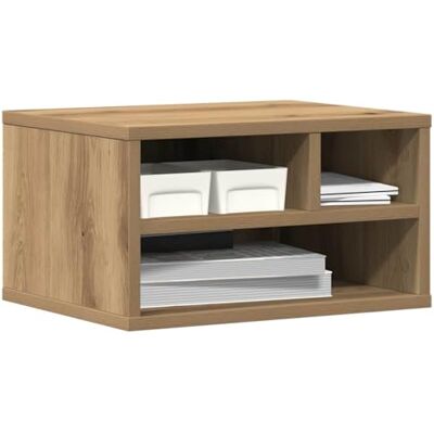 vidaXL Soporte para Impresora Roble Artisan 40 x 32 x 22,5 cm vidaXL Soporte para Impresora Roble Artisan 40 x 32 x 22,5 cm