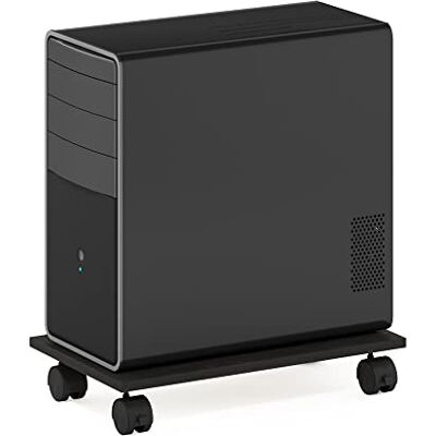 Furinno Econ Asistencia a Domicilio para CPU e Impresora sobre Ruedas, Espresso Furinno Econ Asistencia a Domicilio para CPU e Impresora sobre Ruedas, Espresso