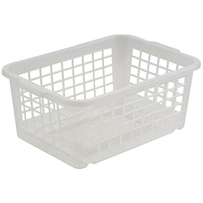 keeeper Cesta de almacenamiento, Plástico resistente (PP), 2,8 l, 25 x 17 x 10 cm, Transparente neutro keeeper Cesta de almacenamiento, Plástico resistente (PP), 2,8 l, 25 x 17 x 10 cm, Transparente neutro