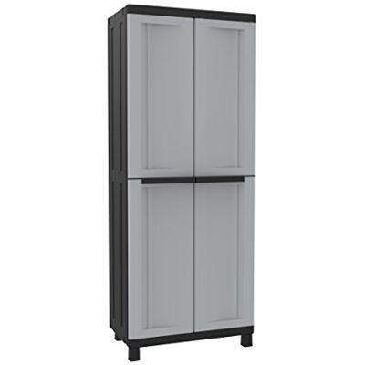 Terry , Twist Black 3680, Armario 2 Puertas, Divisor Vertical y 3 Estantes. 68x39x170 cm Terry , Twist Black 3680, Armario 2 Puertas, Divisor Vertical y 3 Estantes. 68x39x170 cm