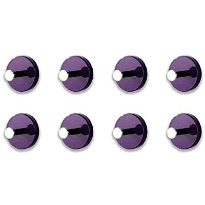 HAKU Juego de 8 perchas mora, cromo, MDF, metal Dim.: P 5,00 cm x diámetro 7,00 cm, Estilo: Moderno HAKU Juego de 8 perchas mora, cromo, MDF, metal Dim.: P 5,00 cm x diámetro 7,00 cm, Estilo: Moderno