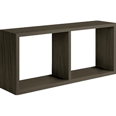 Homemania Estante Morgana, MDF, Roble Oscuro, 70 x 30 x 15.5 Homemania Estante Morgana, MDF, Roble Oscuro, 70 x 30 x 15.5
