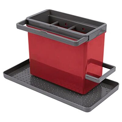 Metaltex Tidy-Tex Organizador Modular de Limpieza de Cocina, Rojo Metaltex Tidy-Tex Organizador Modular de Limpieza de Cocina, Rojo