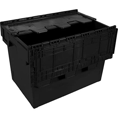 Tayg - Eurocaja con tapa para Almacén y transporte 60x40x44cm Negra () Tayg - Eurocaja con tapa para Almacén y transporte 60x40x44cm Negra ()