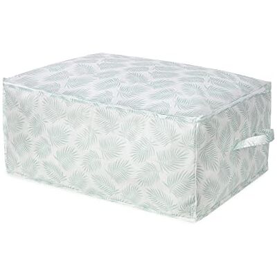 Compactor Funda Almacenamiento para edredones con Asas Palma, NO Tejido 75G, Gris, 50 x 70 x 30 cm Compactor Funda Almacenamiento para edredones con Asas Palma, NO Tejido 75G, Gris, 50 x 70 x 30 cm