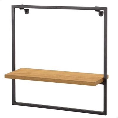 AKTIVE MAX Home Estantería de Pared, Soporta hasta 3 kg, Balda Efecto Roble, Decorativa, Estructura metálica Negra, Resistente y fácil de Colgar, para entradas, Dormitorios o Salones () AKTIVE MAX Home Estantería de Pared, Soporta hasta 3 kg, Balda Efecto Roble, Decorativa, Estructura metálica Negra, Resistente y fácil de Colgar, para entradas, Dormitorios o Salones ()