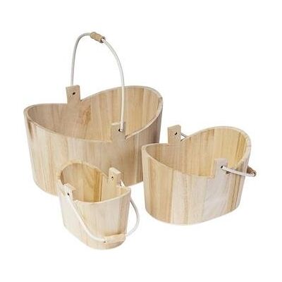 INNSPIRO Set de 3 cestas Madera de balsa INNSPIRO Set de 3 cestas Madera de balsa