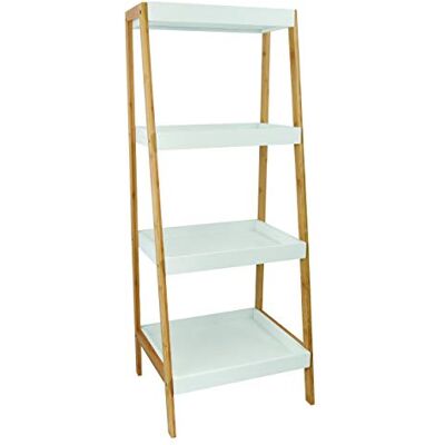MSV ESTANGE TRIANGULO 4 Niveles Blanco Y Bambu MSV ESTANGE TRIANGULO 4 Niveles Blanco Y Bambu