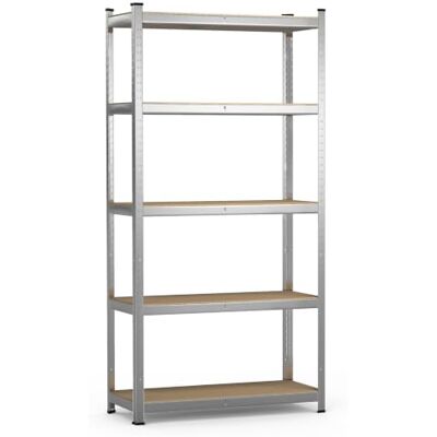 VOUNOT ® Estantería Metálica 180x90x40 cm, Estante Almacenamiento de 5 Niveles, Estantería Cargas Pesadas Baldas Ajustables Montaje sin Herramientas Carga de 875 kg, para Garaje Trastero Sótano Almacén VOUNOT ® Estantería Metálica 180x90x40 cm, Estante Almacenamiento de 5 Niveles, Estantería Cargas Pesadas Baldas Ajustables Montaje sin Herramientas Carga de 875 kg, para Garaje Trastero Sótano Almacén