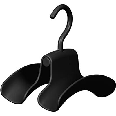 Wenko Colgador de bolsos Herkules, set de 3 soportes para bolsos para rieles de ropero o como extensión del sistema extensible Herkules para facilitar orden y visibilidad, 9 x 12,5 x 14 cm, negro Wenko Colgador de bolsos Herkules, set de 3 soportes para bolsos para rieles de ropero o como extensión del sistema extensible Herkules para facilitar orden y visibilidad, 9 x 12,5 x 14 cm, negro