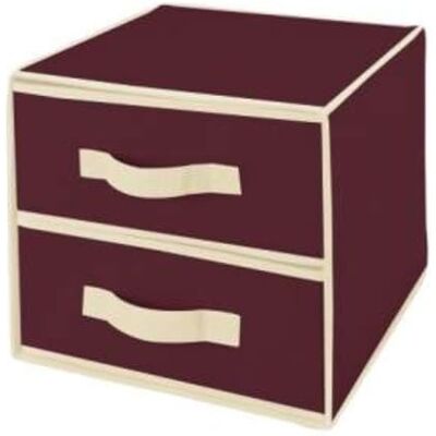 HOUSE COLLECTION Cajonera TNT roja con 2 cajones 30 x 30 x 25 cm () HOUSE COLLECTION Cajonera TNT roja con 2 cajones 30 x 30 x 25 cm ()