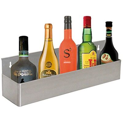 Garcia de Pou García de Pou Estantería Bar para 5 Botellas, 56 x 10.5 x 15.2 cm, Plateado Garcia de Pou García de Pou Estantería Bar para 5 Botellas, 56 x 10.5 x 15.2 cm, Plateado