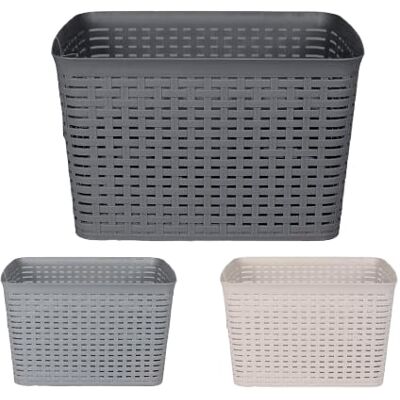 Urban Living CESTA DE ALMACENAMIENTO "FÁCIL ALMACENAMIENTO" CON ASAS 35X29,5XH22CM 3 COLORES Urban Living CESTA DE ALMACENAMIENTO "FÁCIL ALMACENAMIENTO" CON ASAS 35X29,5XH22CM 3 COLORES