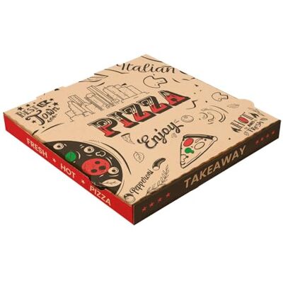 García de Pou - Thepack 330G/m2 32x32x3.8cm - Caja para pizza García de Pou - Thepack 330G/m2 32x32x3.8cm - Caja para pizza
