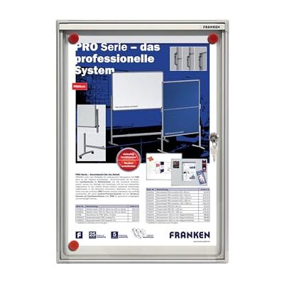 Franken X-tra Line Vitrina expositora (capacidad de 1 x A4, puertas dobles, 28 x 37 x 3,5 cm), color blanco Franken X-tra Line Vitrina expositora (capacidad de 1 x A4, puertas dobles, 28 x 37 x 3,5 cm), color blanco